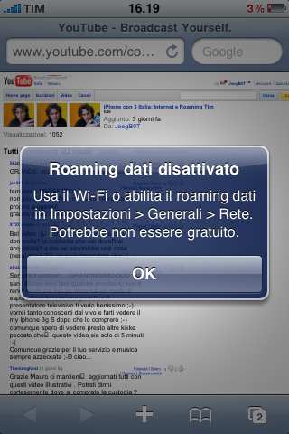 Disattivare Roaming Tim su iphone con h3g Disattivare Roaming Tim su iphone con h3g