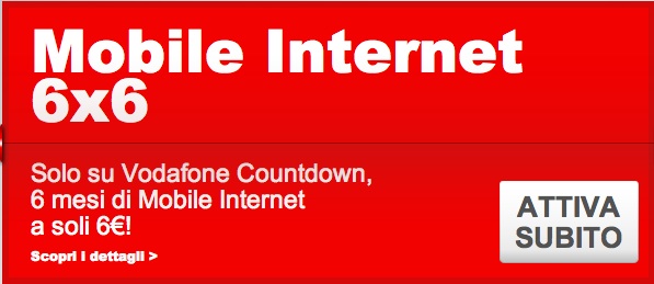 Vodafone Countdown opzione internet Vodafone Countdown opzione internet