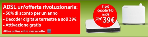 promozione ADSL solo per oggi: un anno di sconto a 17€ al mese ...