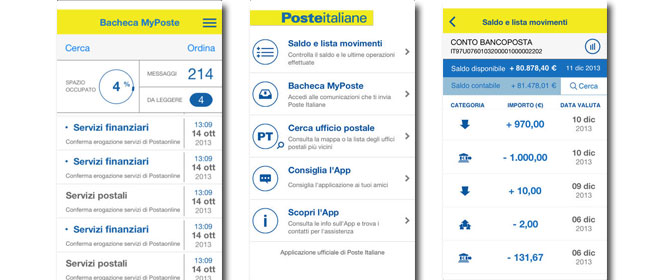 applicazione bancoposta