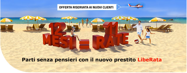 prestiti compass, promozione un mese gratis all'anno per sempre