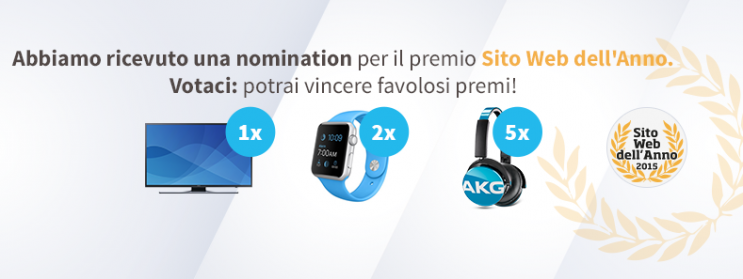 Sito Web dell'Anno vota SosTariffe.it