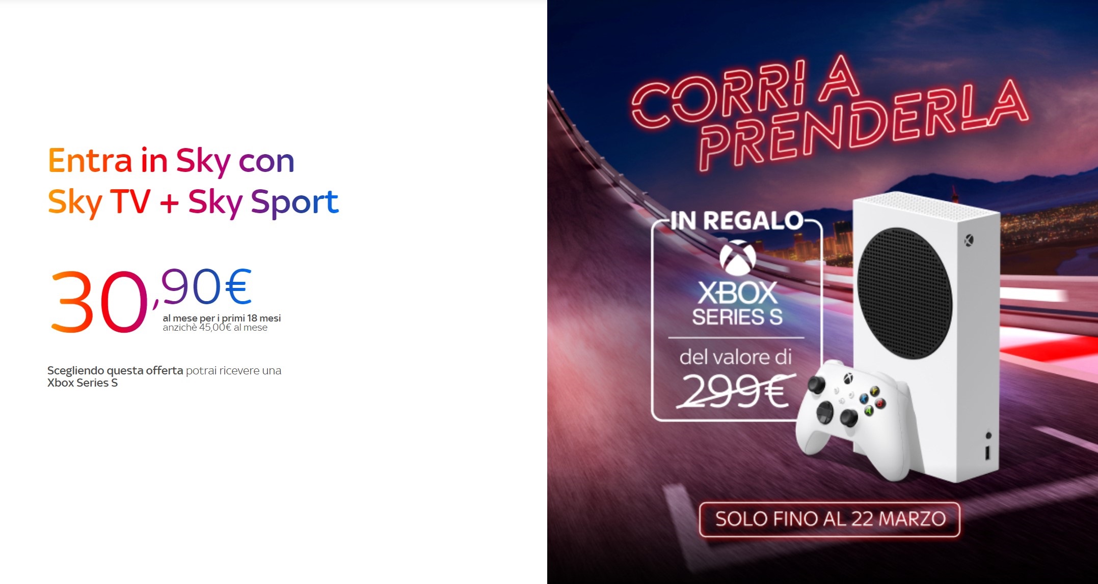 sky xbox regalo